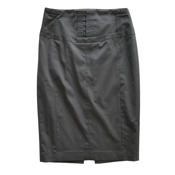 Vintage Express gray pencil skirt, 2 - Picture 1 of 12